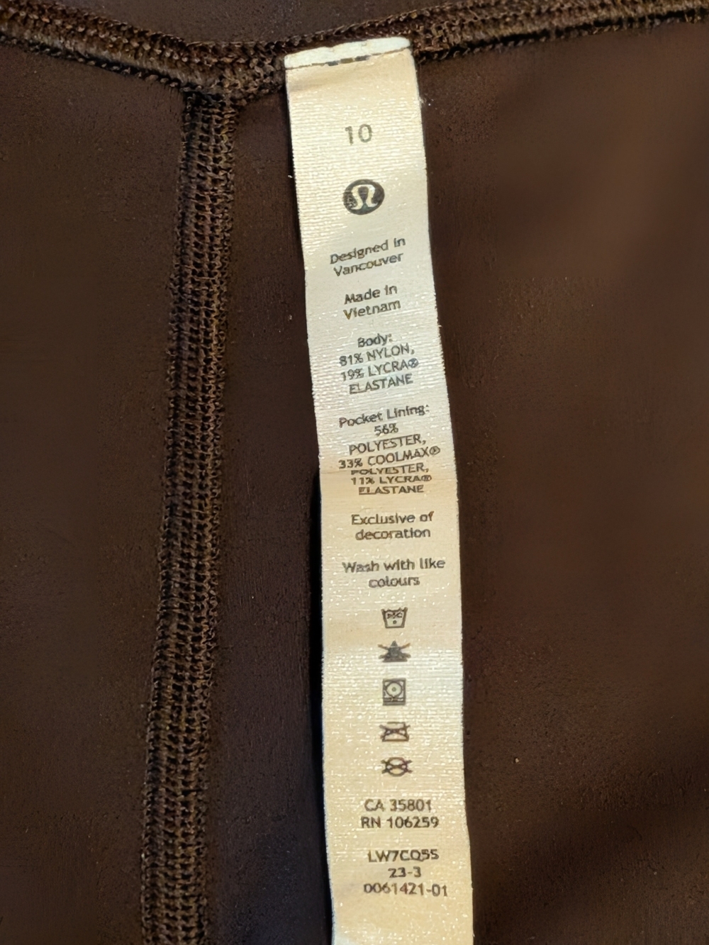 lululemon athletica Brown High-Rise Athletic Shorts - Picture 5 of 5